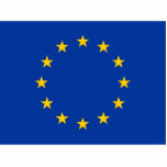 Photo Sculpture European Union EU Flag<br><div class="desc">Blue flag with yellow stars. Drapeau officiel de l'Union européenne. Great EU était empoisonné et merchandise.</div>
