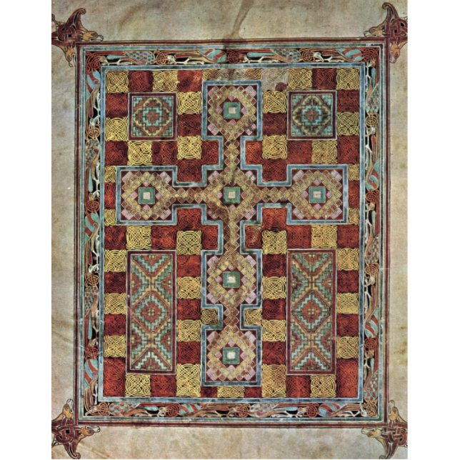 Photo Sculpture Évangiles de Lindisfarne de scène : Page de tapis (Devant)