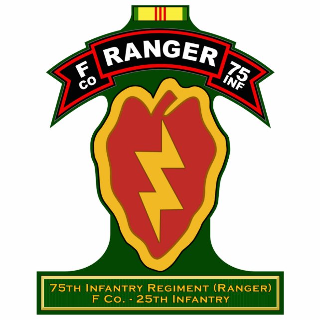 Photo Sculpture F Co, 75e régiment d'infanterie - Rangers, Vietnam (Devant)