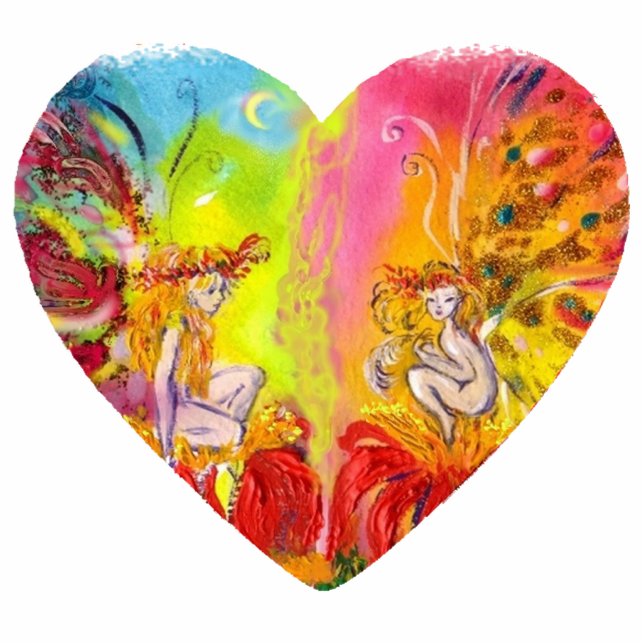 Photo Sculpture FAIRIES DE DAWN jaune rose rouge bleu (Devant)