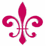 Photo Sculpture Fleur De Lis Rouge<br><div class="desc">Fleur De Lis Rouge</div>