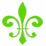 Photo Sculpture Fleur De Lis Vert<br><div class="desc">Fleur De Lis Vert</div>