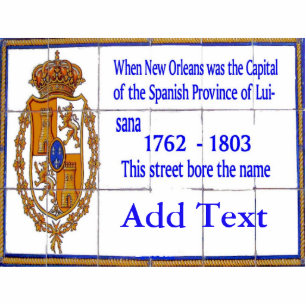 Photo Sculpture French Quarter Tile Murals, add text