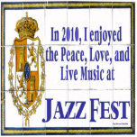 Photo Sculpture Fresque Jazz Fest Tile 2010<br><div class="desc">Fresque Jazz Fest Tile 2010</div>