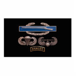 Photo Sculpture Garde forestière aéroportée d'assaut aérien de CIB<br><div class="desc">La photo originale de l'assaut d'insigne d'infanterie (CIB) de combat,  aéroporté et aérien badges avec l'étiquette de garde forestière</div>