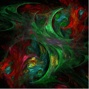 Photo Sculpture Genesis Green Art Abstrait