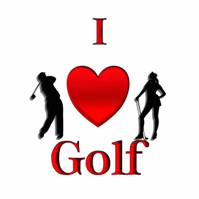 Photo Sculpture I Heart Golf Sculpture (Devant)