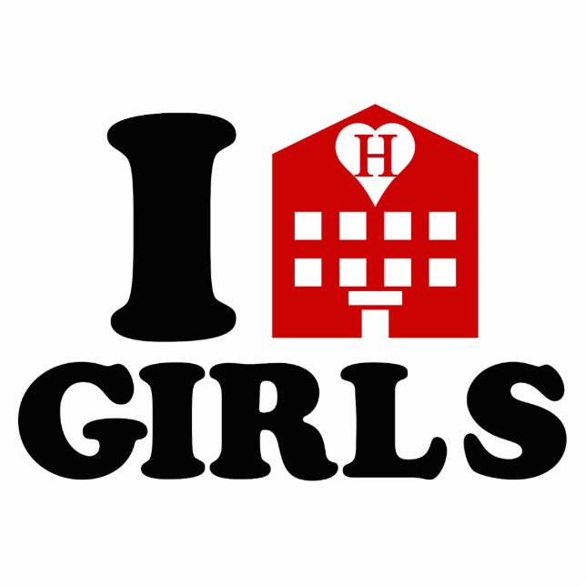 Photo Sculpture I Love Hotel Girls (Devant)