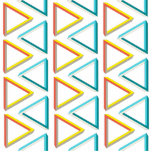 Photo Sculpture Impossible triangles geek motif<br><div class="desc">Ce motif géométrique improbable est créé par une série de triangles impossibles. Ces apparentes formes 3D sont une célèbre illusion d'optique, qui induit le cerveau à essayer de donner un sens 3D à partir d'une image 2D, et à la confondre. Ce motif géométrique alterne entre des formes impossibles aux couleurs...</div>