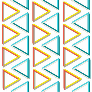 Photo Sculpture Impossible triangles geek motif