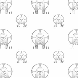 Photo Sculpture Jesus in Silver