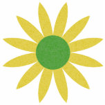 Photo Sculpture Jolie Sculpture De Marguerite Vert Et Jaune<br><div class="desc">Comprend une marguerite à ressort jaune unique. Pour un décor printanier plus jaune,  visitez le reste de cette boutique.</div>