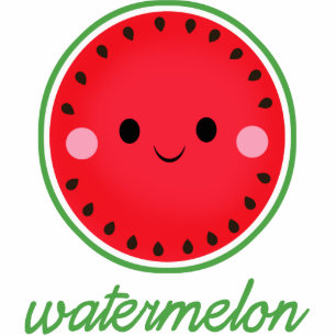 Photo Sculpture Kawaii Watermelon
