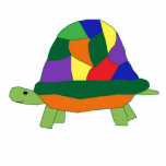 Photo Sculpture La sculpture de la tortue arc-en-ciel<br><div class="desc">Un reptile heureux avec une grande coquille aux couleurs vives !</div>