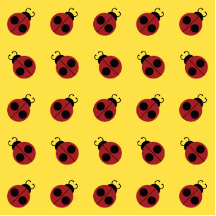 Photo Sculpture Ladybug 60s rétro cool rouge jaune