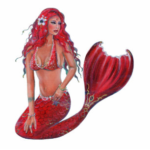 Photo Sculpture L'art de la sirène rouge vivian par Renee Lavoie C