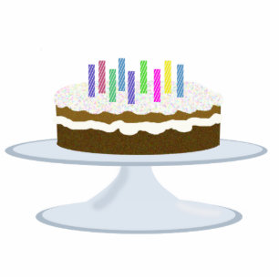 Photo Sculpture Le chocolat a glacé le gâteau d'anniversaire avec