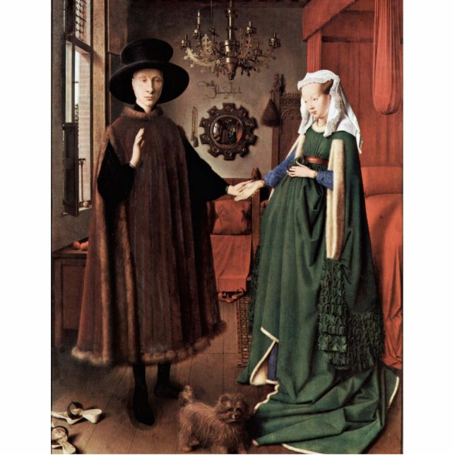 Photo Sculpture Le portrait d'Arnolfini le mariage d'Arnolfini par (Devant)