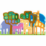 Photo Sculpture Les animaux de la jungle d'art populaire africain<br><div class="desc">Art populaire africain jungle animaux Beau décor pour enfants</div>