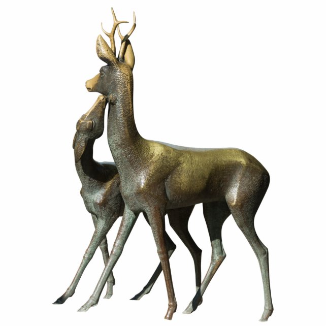 Photo Sculpture Les cerfs amoureux (Devant)