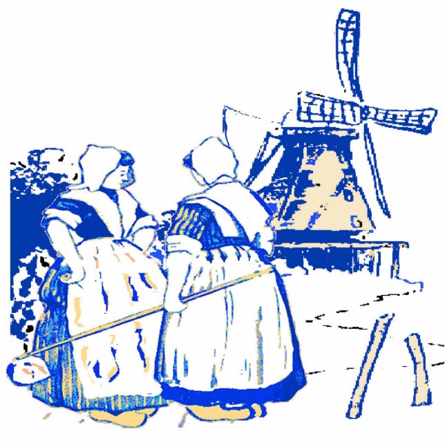 Photo Sculpture Les Femmes Néerlandaises À Windmill (Devant)