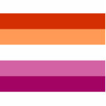 Photo Sculpture Lesbian Pride Flag LGBTQ<br><div class="desc">Lesbian Pride Flag. Wonderful LGBTQ pride flag for lesbian community. Visit our store to find more great LGBTQ pride flags and LGBTQ gift ideas.</div>