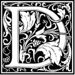 Photo Sculpture Lettre D Monogramme médiéval Art Nouveau<br><div class="desc">Ce D initial fait partie d'une série complète d'initiales de typographie inspirées du coque supérieur William Morris. Le lettrage noir et blanc est très décoratif, stylisé selon la typographie soignée du moyen-âge. Joli et tendance, c'est un monogramme vintage chic D - lettre D - tourbillonnant D. Customisez ce monogramme vintage...</div>