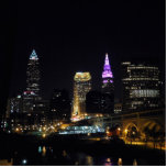 Photo Sculpture Ligne de Cleveland Purple<br><div class="desc">Miss seeing the hometown ? 3 D photo sculpture of Cleveland,  Ohio night skyline (river view) . Match with Clevealand lighthouse sculptures available here,  for views of Cleveland that can be set up anywhere !</div>