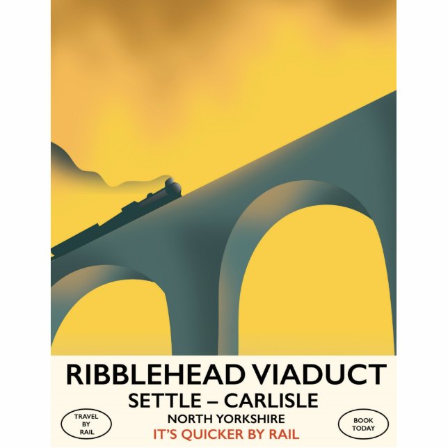 Photo Sculpture Locomotive du Viaduc de la Tête de Ribblehead (Devant)