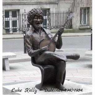 Photo Sculpture Luke Kelly Chanteuse Dubliners Irlande sculpture