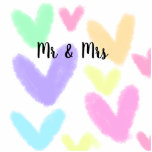 Photo Sculpture Mariage de style de texte simple au coeur M & mrs<br><div class="desc">conception</div>