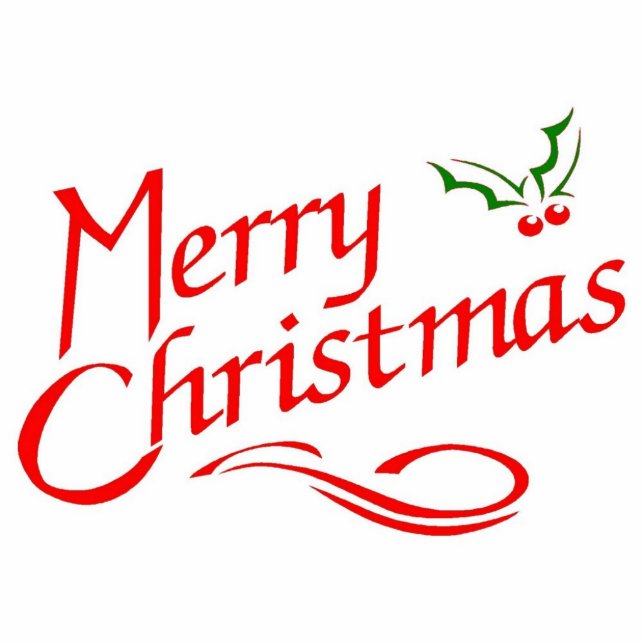 Photo Sculpture Merry Christmas (Devant)