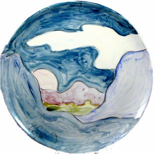 Photo Sculpture Mist bleu ciel