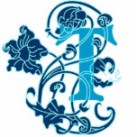 Photo Sculpture Monogramme Art nouveau floral T<br><div class="desc">Belle lettre T pour votre mariage,  diplôme ou cadeau. S'il vous plaît contactez-moi sur ma page d'accueil si vous voulez ce monogramme dans une couleur différente.</div>