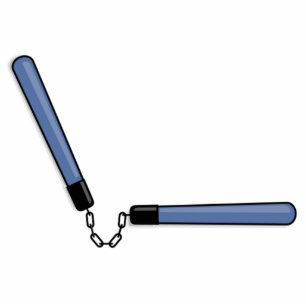 Photo Sculpture Ninja Nunchucks