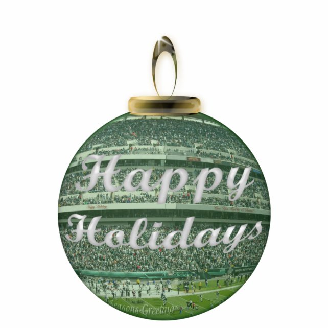Photo Sculpture Ornement de Noël de stade de football (Devant)