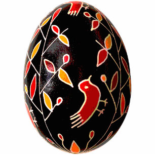 Photo Sculpture Ornement de Pysanky (oeuf de pâques d'Ukrainien)