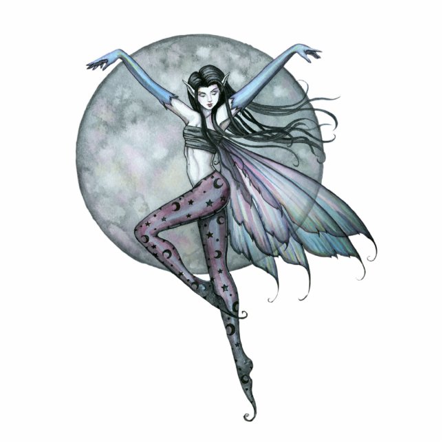 Photo Sculpture Ornement de sculpture de photo de la fée par Molly (Devant)