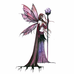 Photo Sculpture Ornement de sculpture de photos de fées violettes