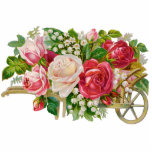 Photo Sculpture Panier à fleurs vintage Sculpture<br><div class="desc">Superbes fleurs vintages sur la sculpture photo.</div>