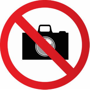 Photo Sculpture Panneau d'avertissement aucun appareil-photo