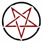 Photo Sculpture Pentagramme rouge<br><div class="desc">Pentagramme rouge pour les amateurs de sorcellerie et d'occulte.</div>