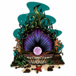 Photo Sculpture Perle De La Mer<br><div class="desc">Art vectoriel original d'une perle sous la mer. Créé avec des crayons,  des stylos et coloré en vectoriel.</div>