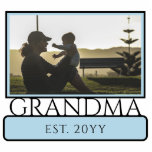 Photo Sculpture Personnalisé New Grand-Mère Est. Sculpture photo<br><div class="desc">Personnalisé Custom New Grand-mère to be Grandma Est First Mother's Day Gifts!</div>