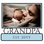 Photo Sculpture Personnalisé Nouveau Grand-Père Est. Sculpture pho<br><div class="desc">Personnalisé Custom New Grand-pa to be Grandpa Est First Fêtes des pères Cadeaux!</div>