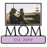 Photo Sculpture Personnalisé Nouvelle maman pour être maman Est Ph<br><div class="desc">Personnalisé Custom New Mom to be Mom Est First Mother's Day Gifts!</div>
