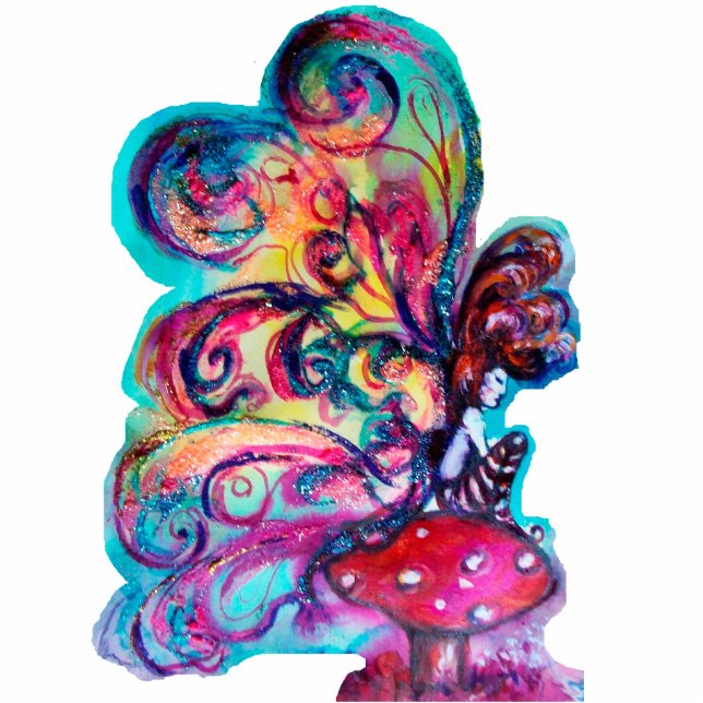 Photo Sculpture Petit Elfe de Champignons (Devant)