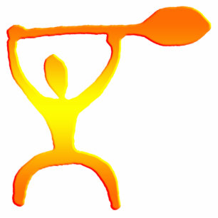 Photo Sculpture Pétroglyphe hawaïenne d'homme de palette