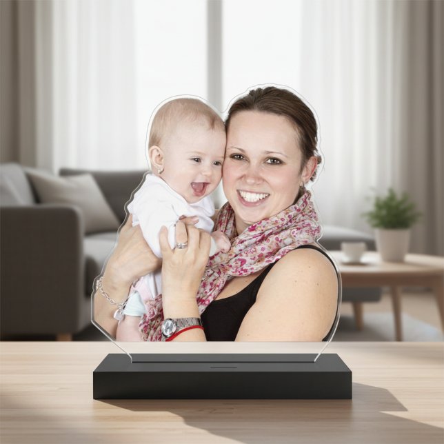 Photo Sculpture Photo Acrylique personnalisée Cute Statuettes Coup (Cute Custom Acrylic Photo Statuettes Cutout)