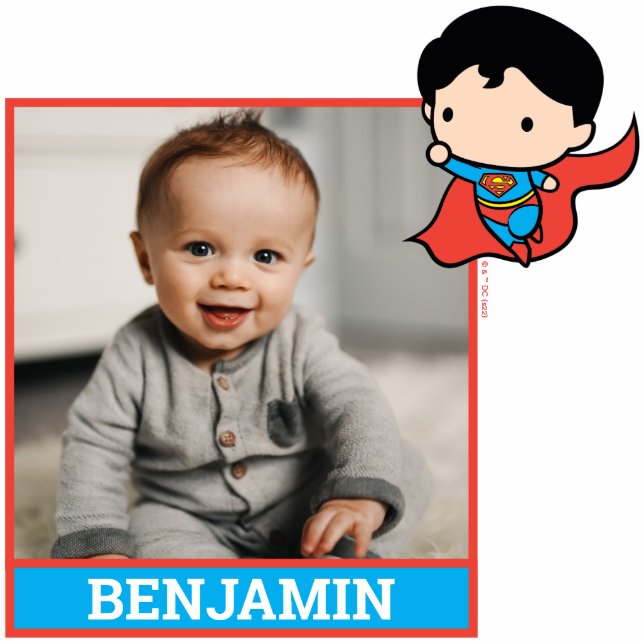 Photo Sculpture Photo personnalisée Chibi Superman Cutout (Devant)